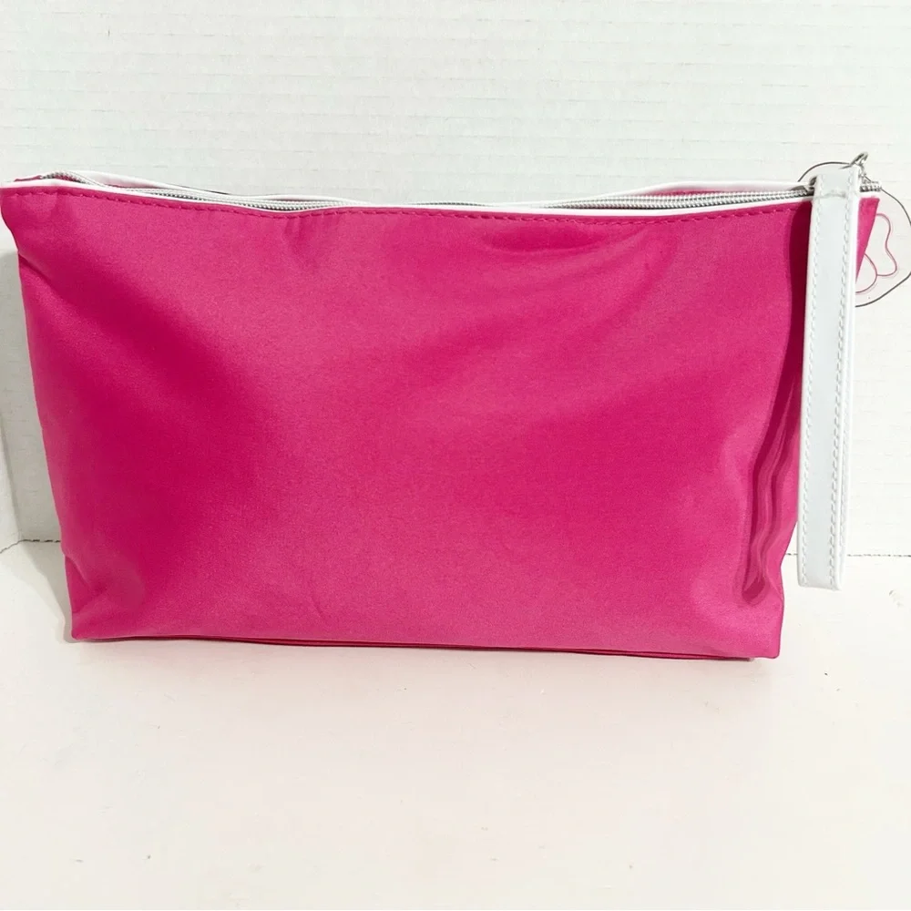 LANCOME I Love You To Paris Multicolor Travel Makeup Bag Zip Closure Fully Lined